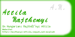 attila majthenyi business card